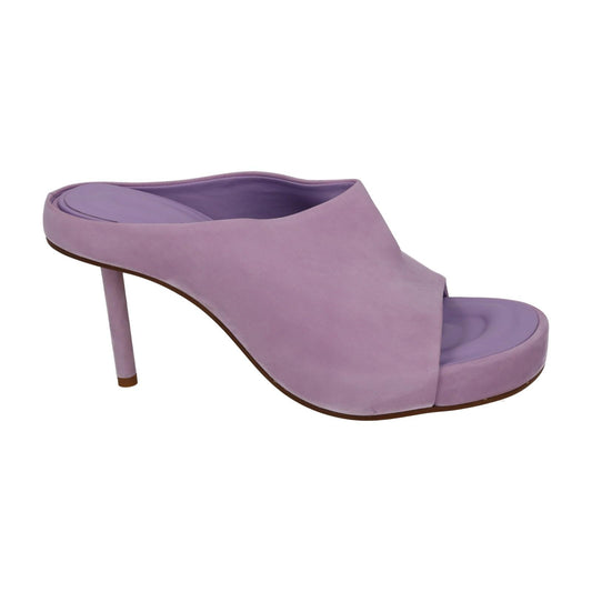 JACQUEMUS Nuvola Mule Shoes High Heel Sandal Lilac Leather EU39 UK6 NEW RRP695