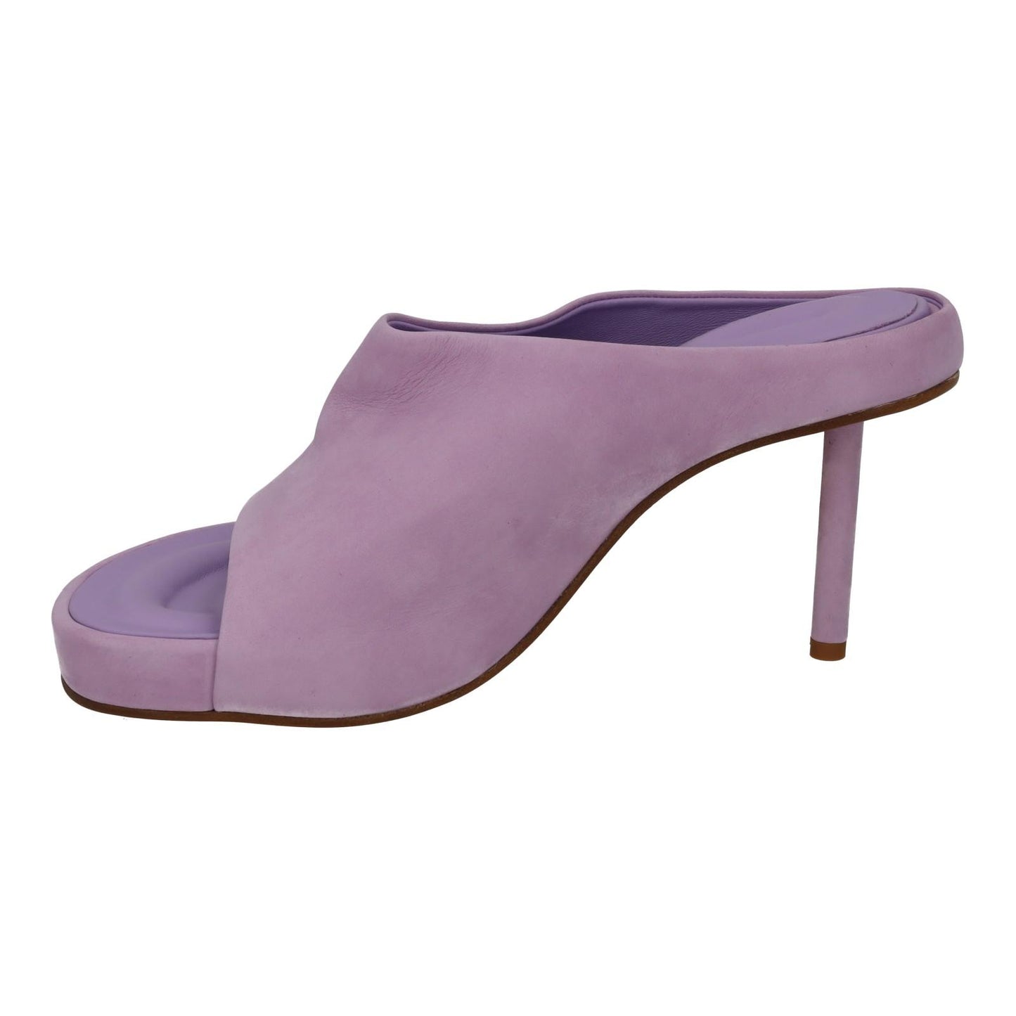 JACQUEMUS Nuvola Mule Shoes High Heel Sandal Lilac Leather EU39 UK6 NEW RRP695