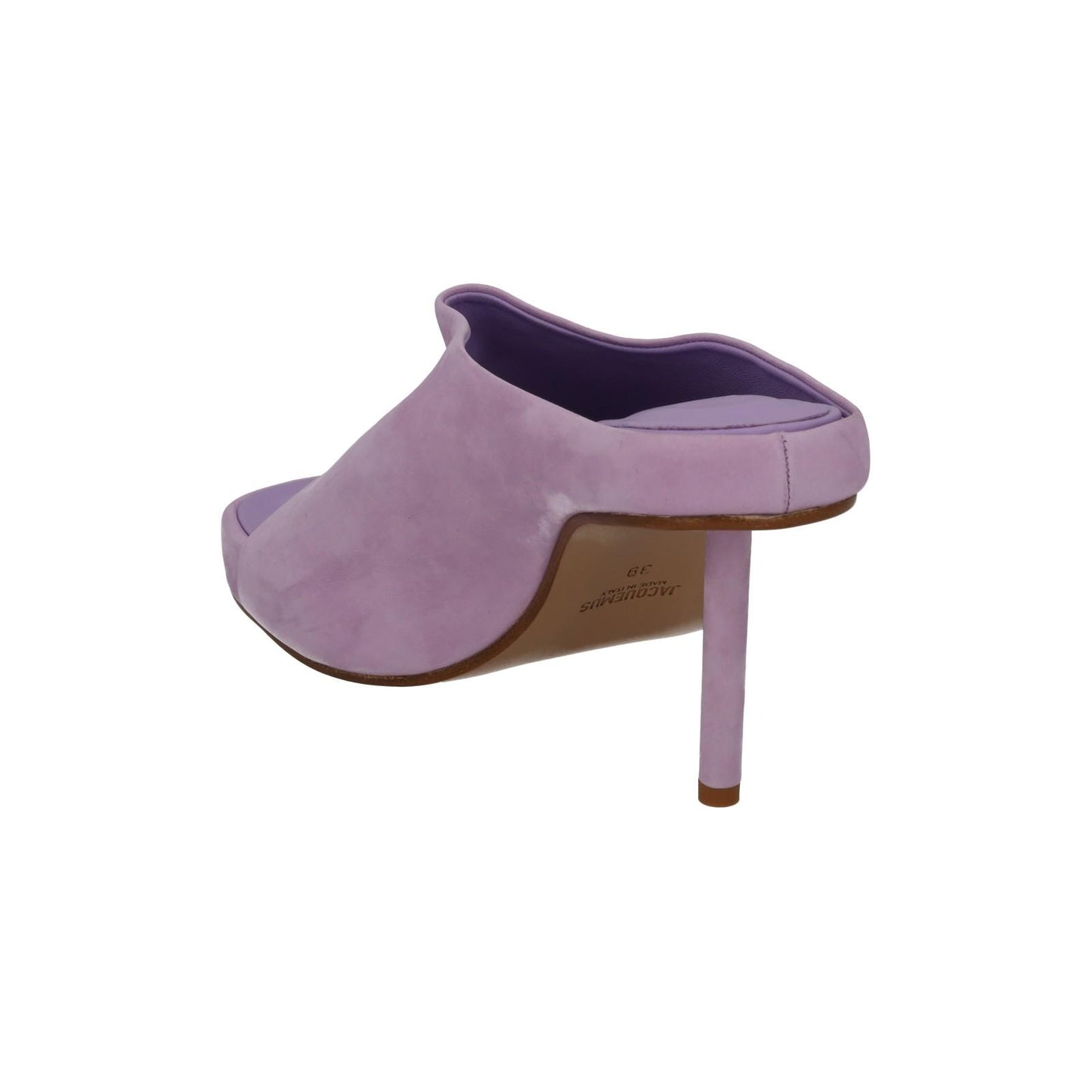 JACQUEMUS Nuvola Mule Shoes High Heel Sandal Lilac Leather EU39 UK6 NEW RRP695