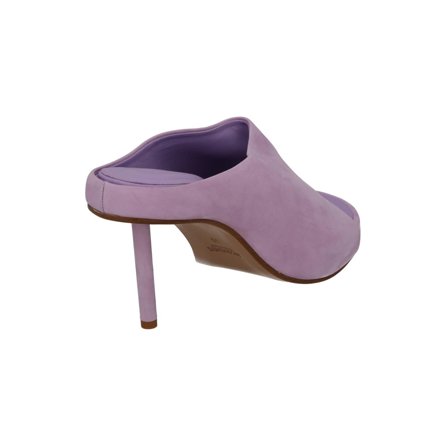 JACQUEMUS Nuvola Mule Shoes High Heel Sandal Lilac Leather EU39 UK6 NEW RRP695