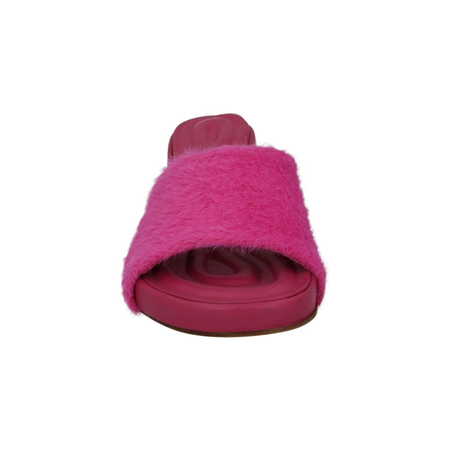 JACQUEMUS Argilla Mule Shoes Fluffy Mid Heel Sandal Pink EU41 UK8 NEW RRP660