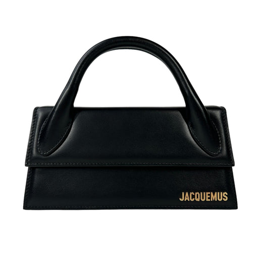 JACQUEMUS Bags Le Chiquito Long Leather Tote Bag Black Ladies OS NEW RRP: 655