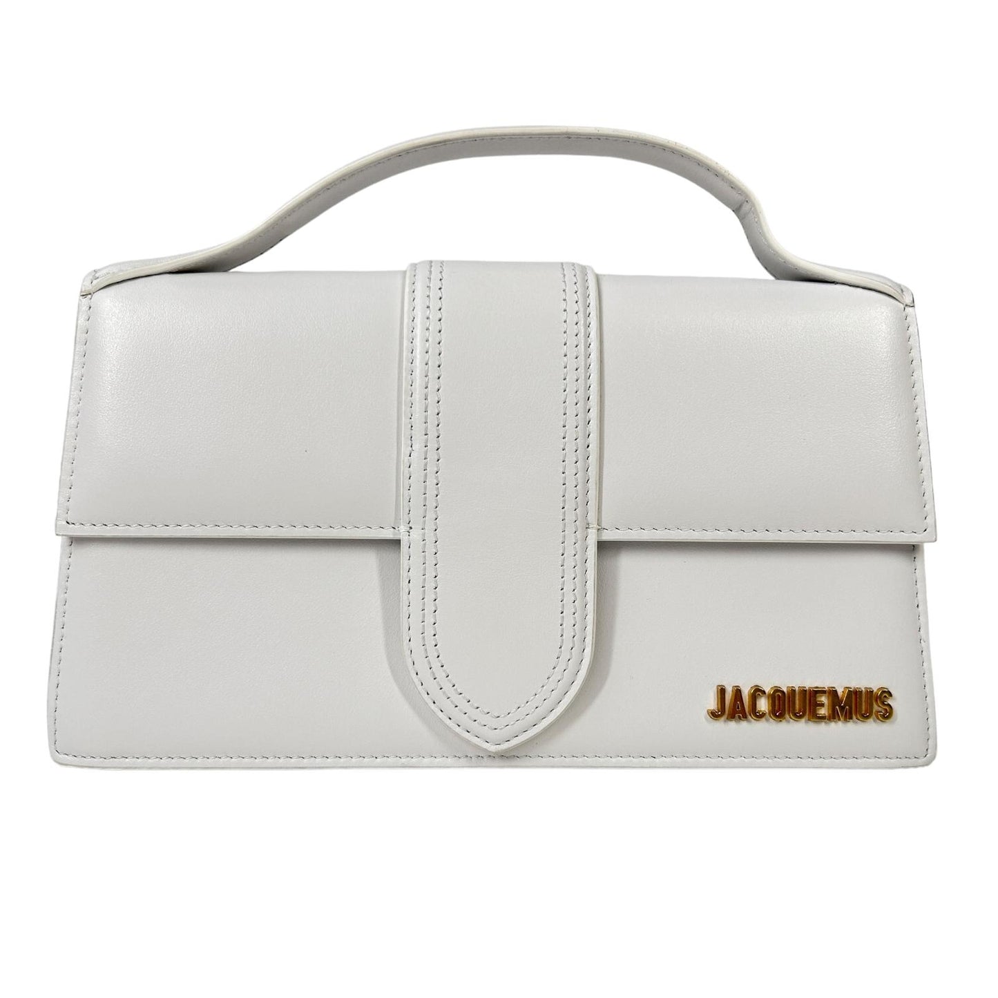 JACQUEMUS Le Grand Bambino Leather Shoulder Bag Ladies White Small NEW RRP: 775