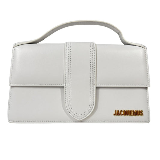JACQUEMUS Le Grand Bambino Leather Shoulder Bag Ladies White Small NEW RRP: 775