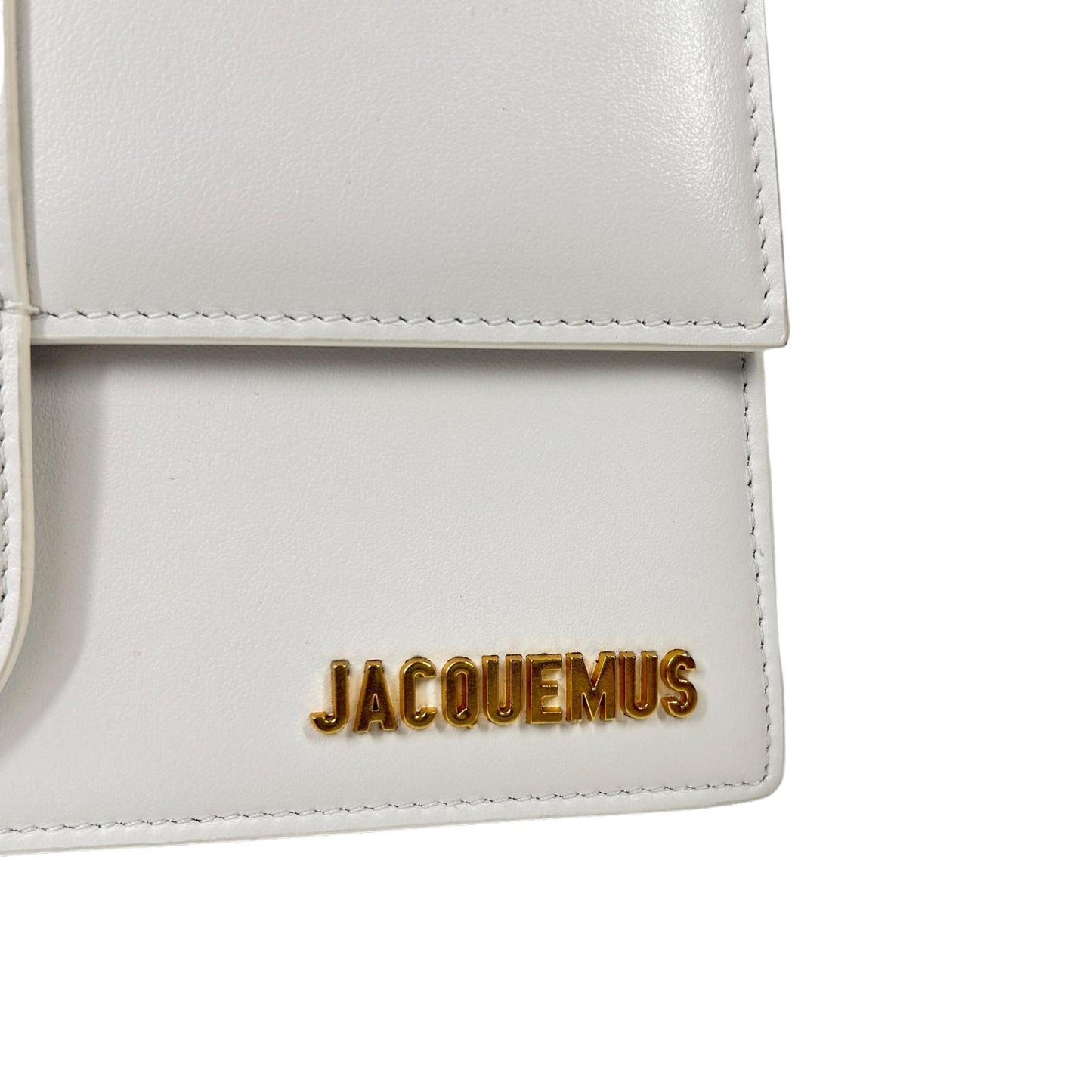 JACQUEMUS Le Grand Bambino Leather Shoulder Bag Ladies White Small NEW RRP: 775