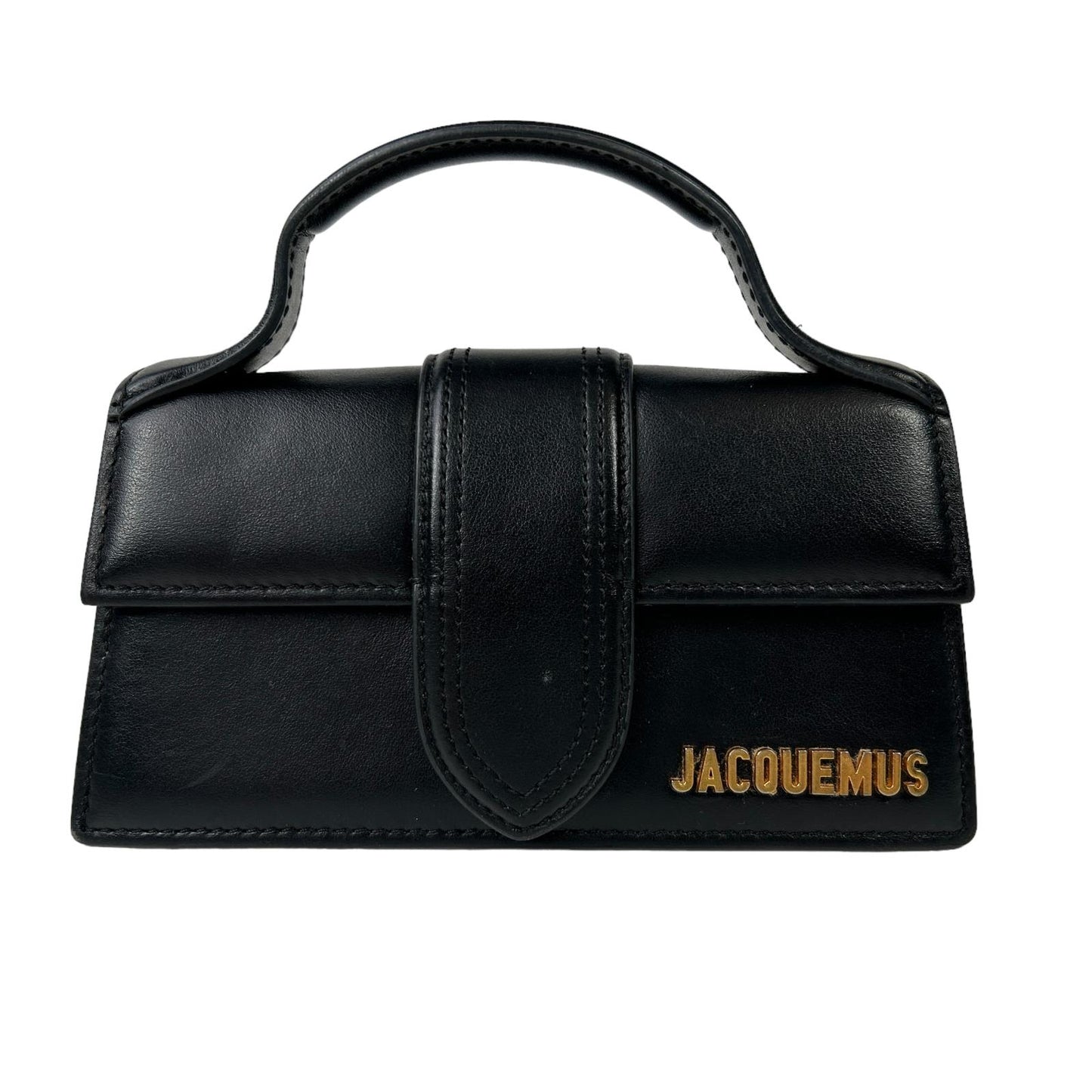 JACQUEMUS Leather Le Bambino Shoulder Bag Ladies Black Small NEW RRP: 535
