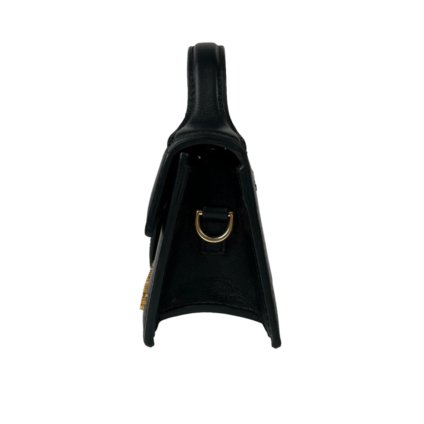JACQUEMUS Leather Le Bambino Shoulder Bag Ladies Black Small NEW RRP: 535
