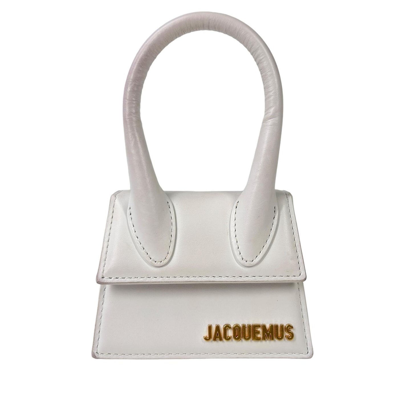 JACQUEMUS Le Chiquito Leather Tote Bag Ladies White Small NEW RRP: 385