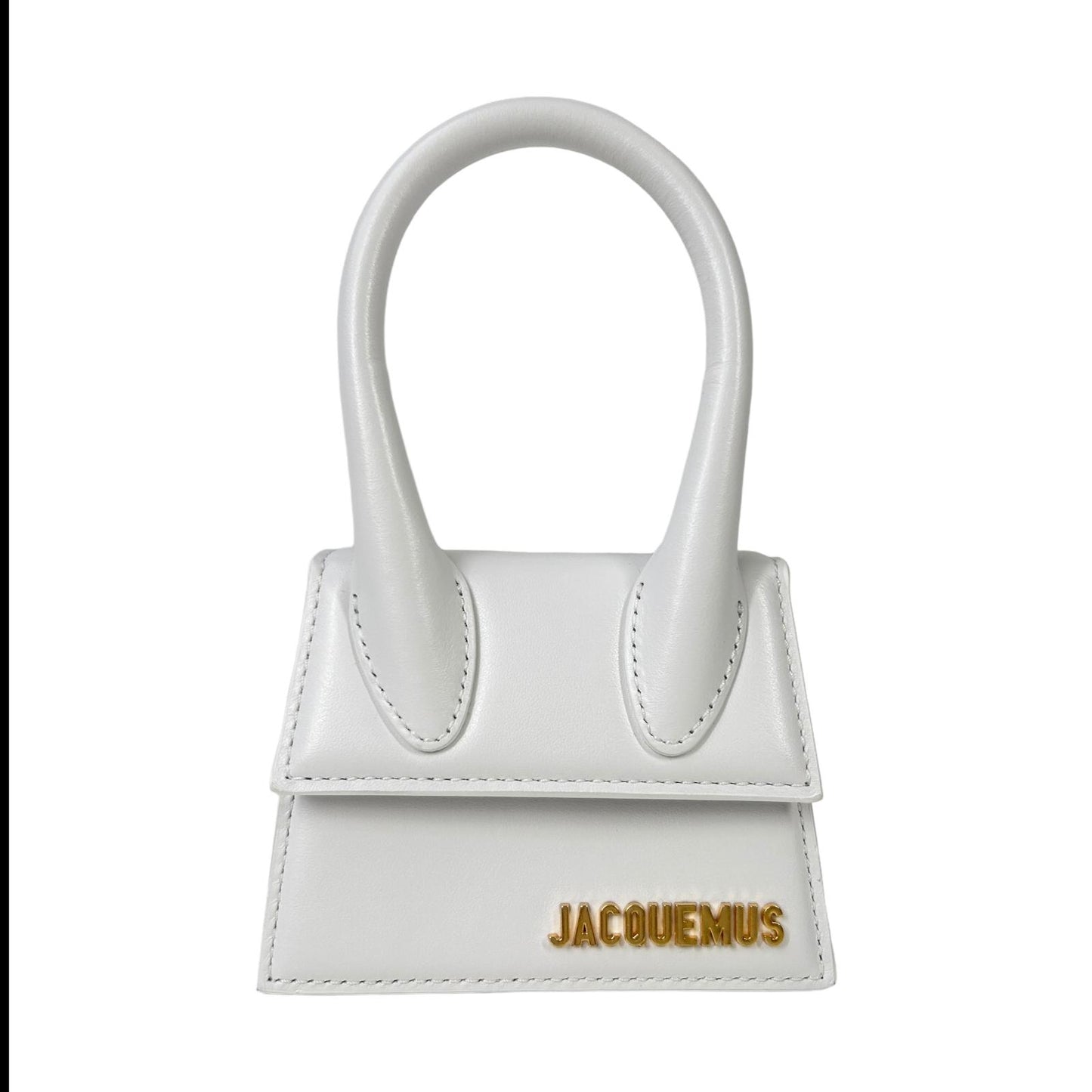 JACQUEMUS Leather Le Chiquito Tote Bag Ladies White OS NEW RRP: 385