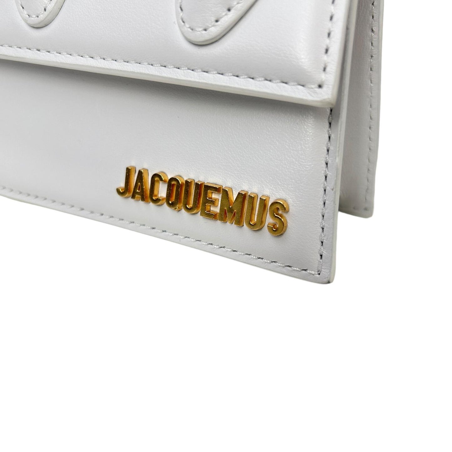 JACQUEMUS Leather Le Chiquito Tote Bag Ladies White OS NEW RRP: 385