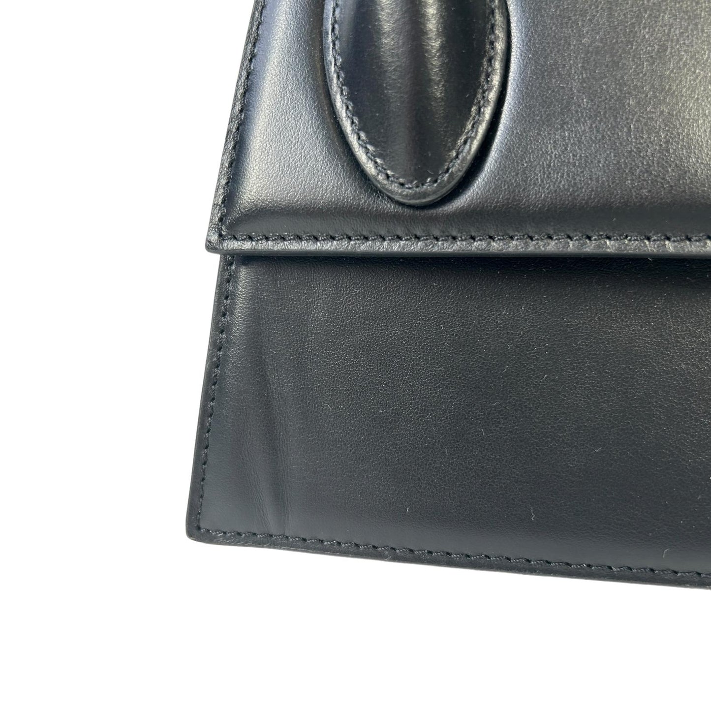 JACQUEMUS Leather Le Chiquito Noeud Tote Bag Ladies Black Small NEW RRP: 745