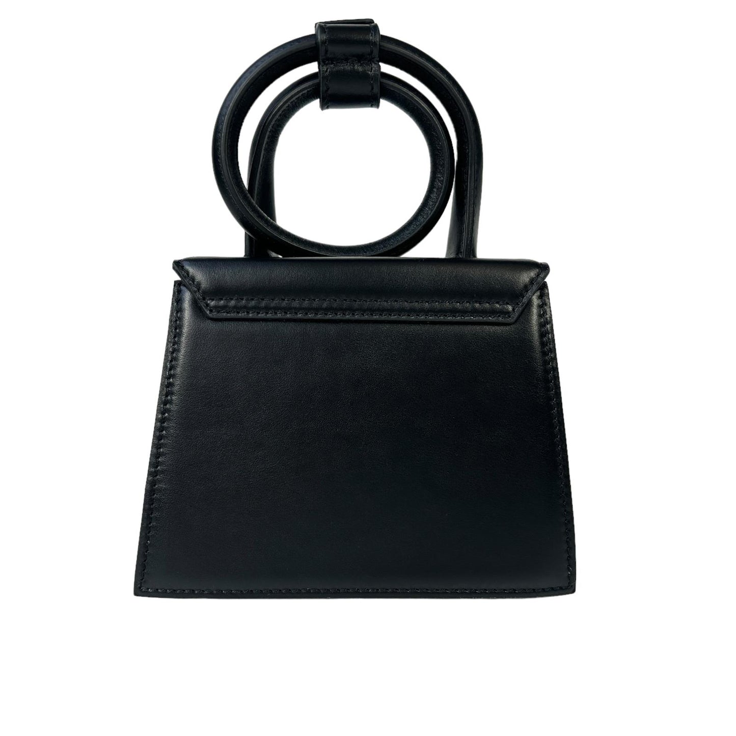 JACQUEMUS Leather Le Chiquito Noeud Tote Bag Ladies Black Small NEW RRP: 745