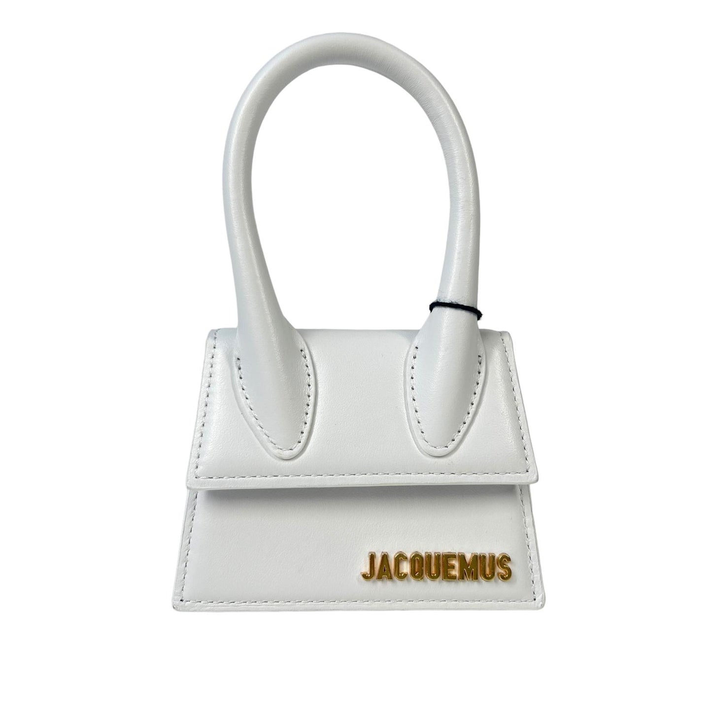 JACQUEMUS Leather Le Chiquito Designer Tote Bag Ladies White Small NEW RRP: 385