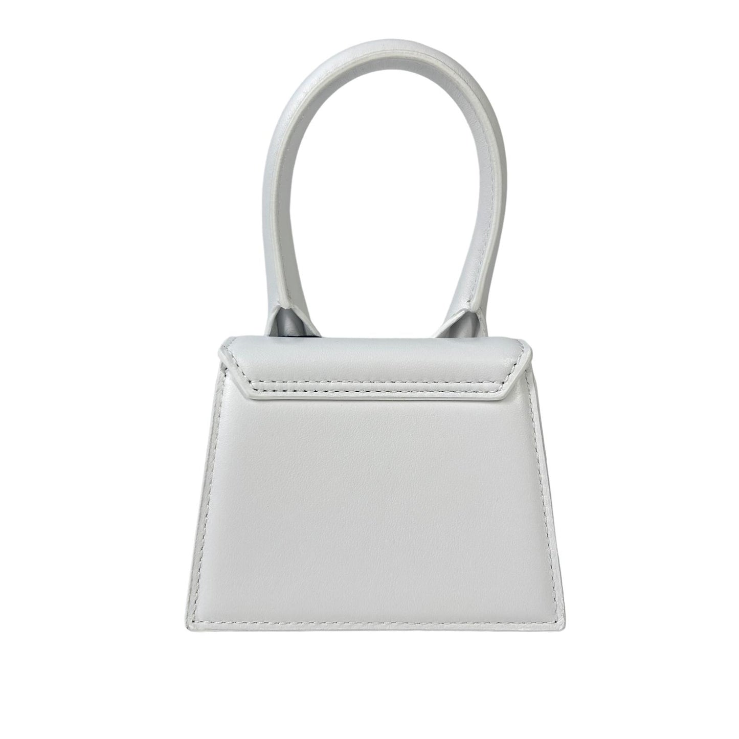 JACQUEMUS Leather Le Chiquito Designer Tote Bag Ladies White Small NEW RRP: 385