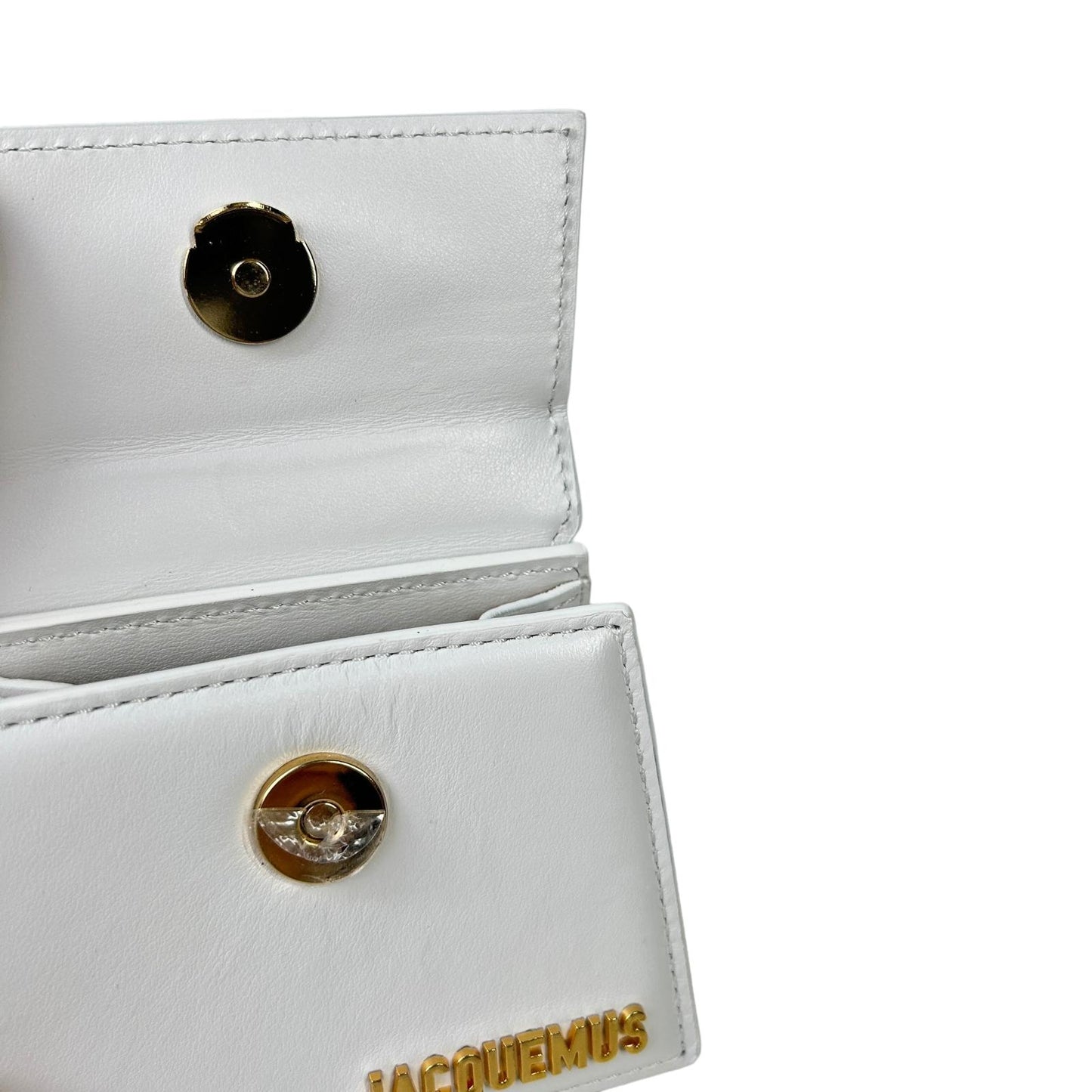 JACQUEMUS Leather Le Chiquito Designer Tote Bag Ladies White Small NEW RRP: 385