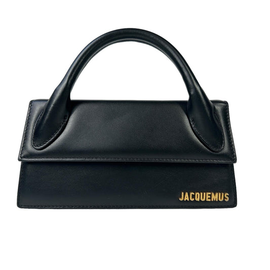 JACQUEMUS Le Chiquito Long Leather Tote Bag Ladies Black Small NEW RRP: 655