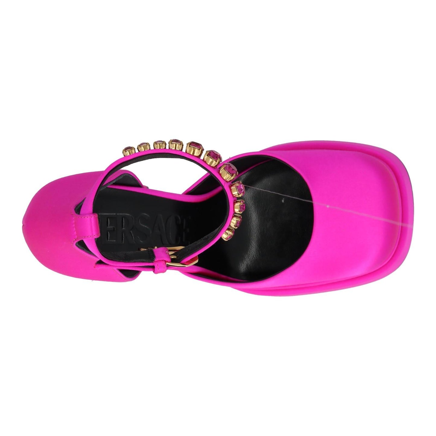 VERSACE Platform Shoe Ankle Strap Pump Pink Satin EU38.5 UK5.5 NEW RRP1100