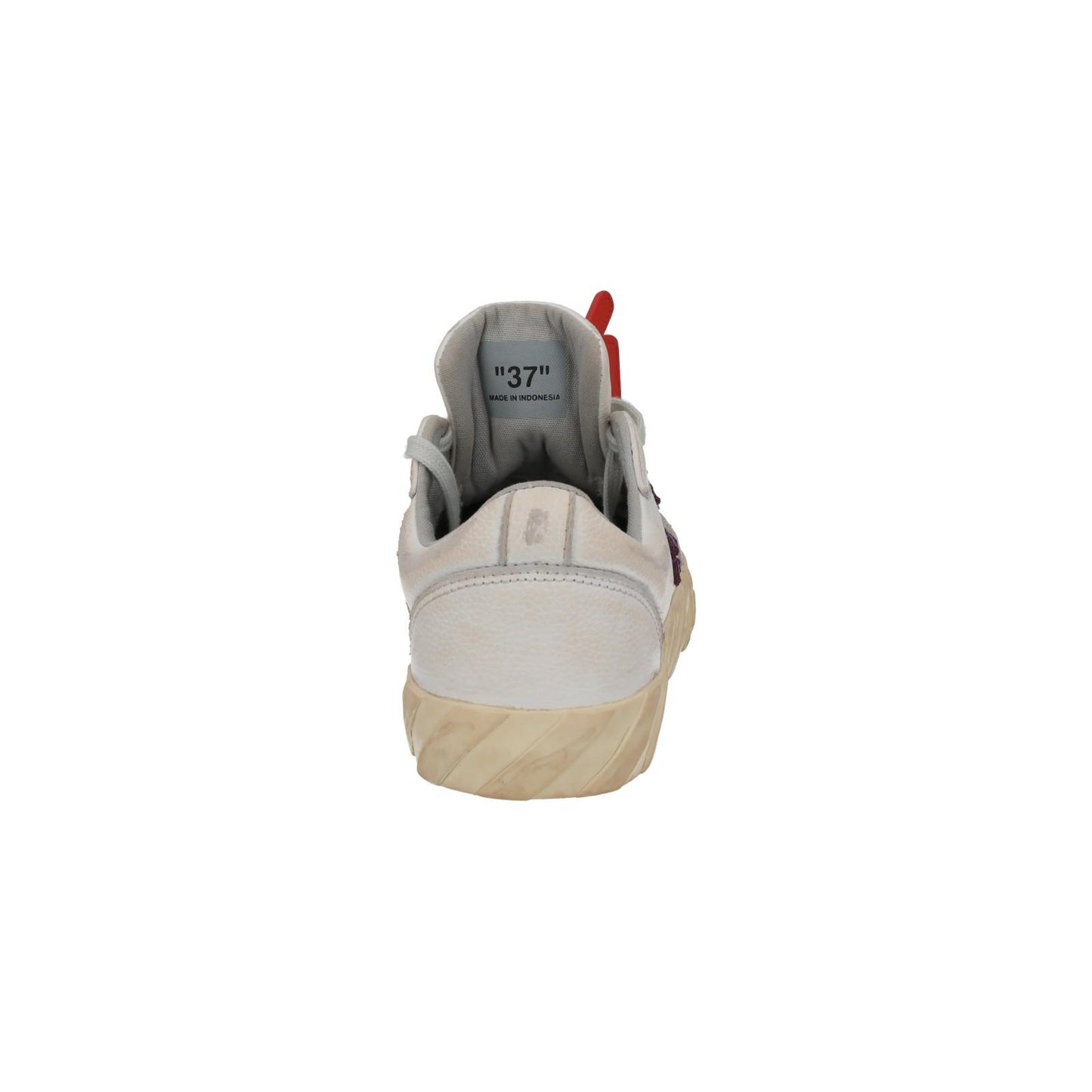 OFF WHITE Trainers Low Vulcanized Distressed White Leather EU37 UK4 NEW RRP440