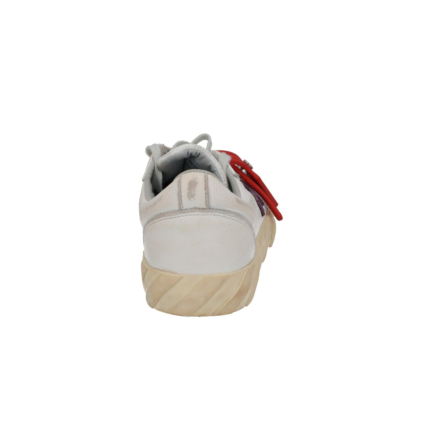 OFF WHITE Trainers Low Vulcanized Distressed White Leather EU39 UK6 NEW RRP440
