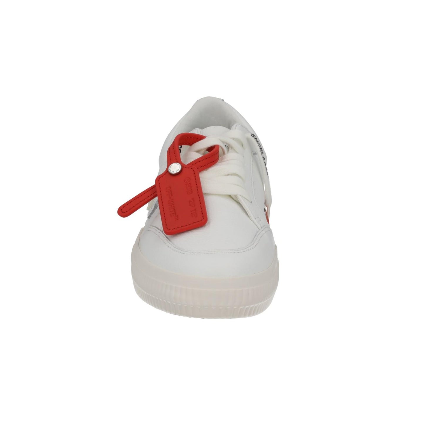 OFF WHITE Trainers Low Vulcanized Leather Lace Up White EU41 UK7 NEW RRP390