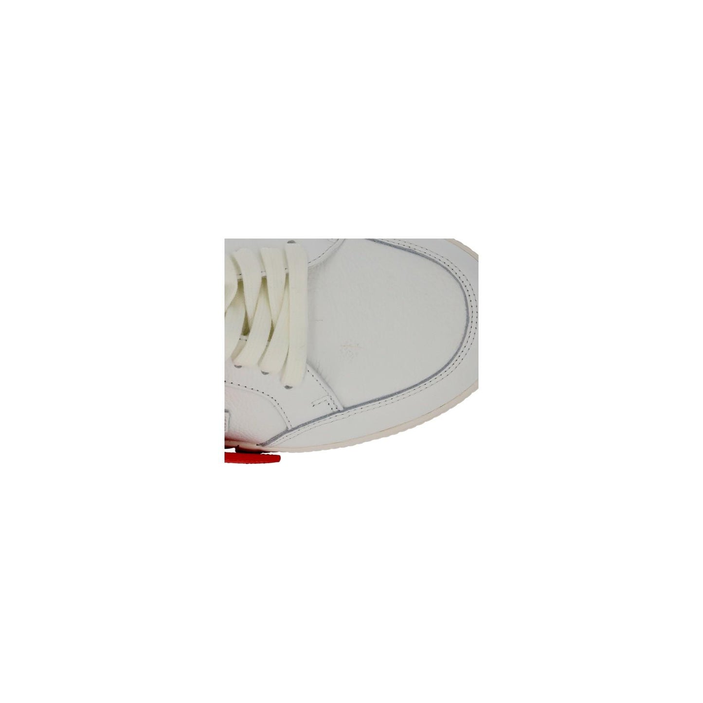 OFF WHITE Trainers Low Vulcanized Leather Lace Up White EU44 UK10 NEW RRP390