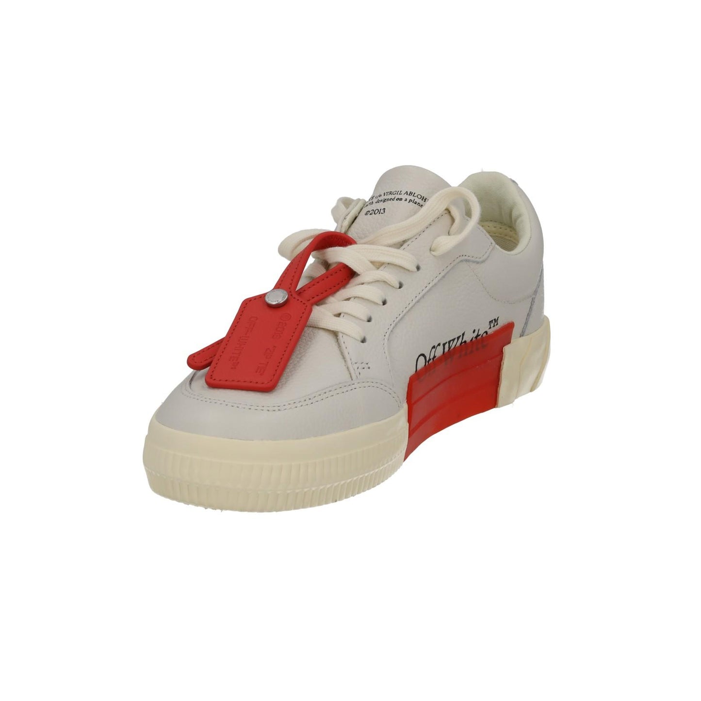 OFF WHITE Trainers Low Vulcanized Lace Sneakers Ecru White EU40 UK7 NEW RRP410