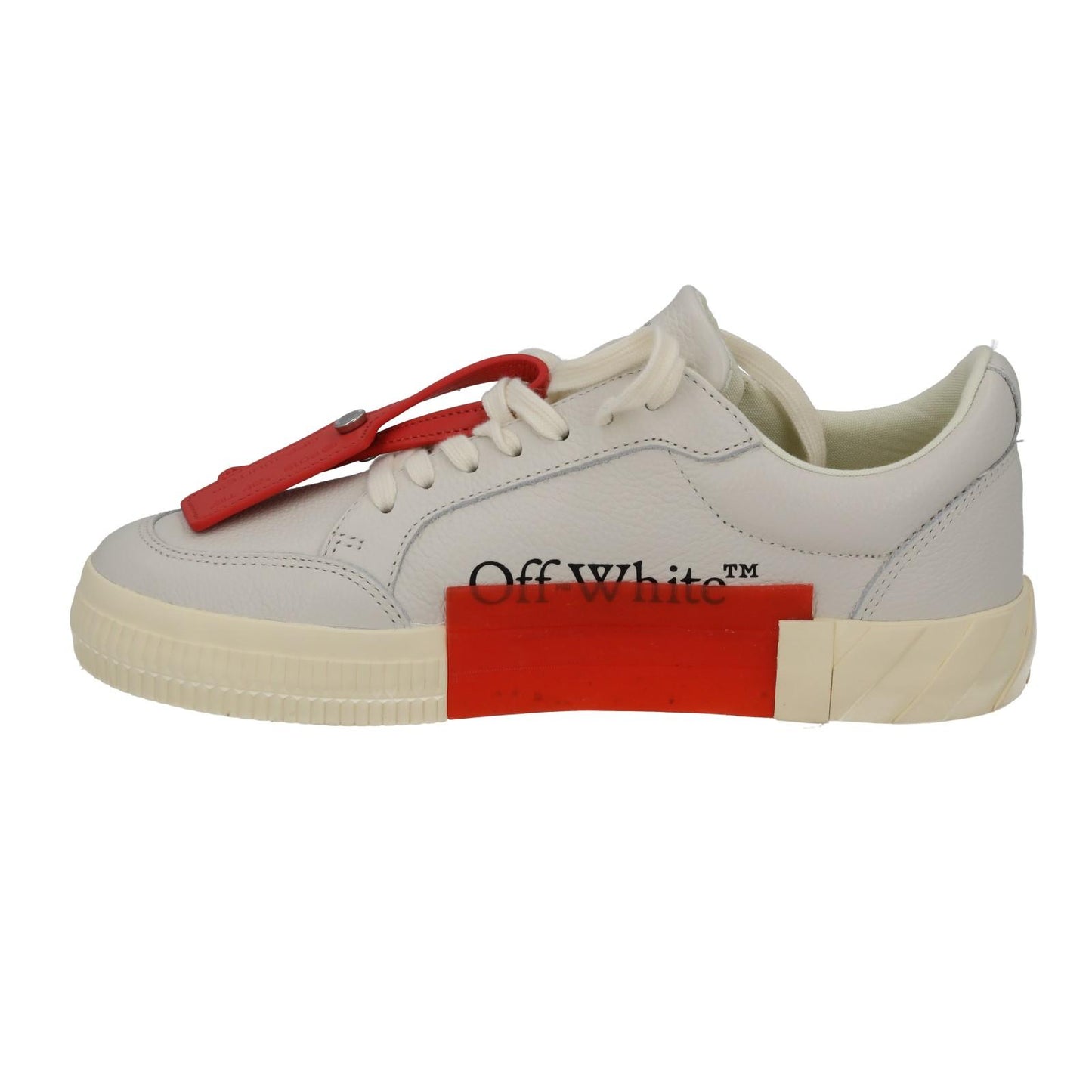 OFF WHITE Trainers Low Vulcanized Lace Sneakers Ecru White EU40 UK7 NEW RRP410