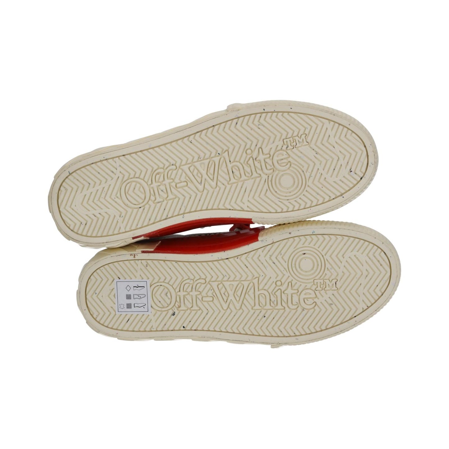 OFF WHITE Trainers Low Vulcanized Lace Sneakers Ecru White EU40 UK7 NEW RRP410