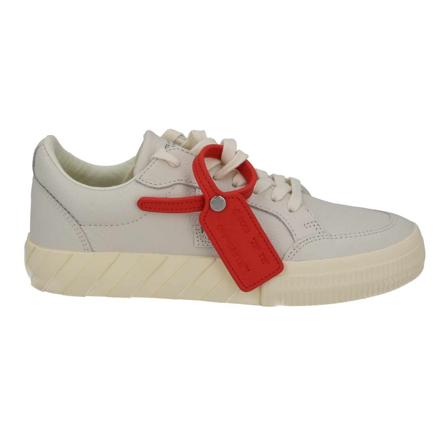 OFF WHITE Trainers Low Vulcanized Lace Sneakers Ecru White EU38 UK5 NEW RRP410
