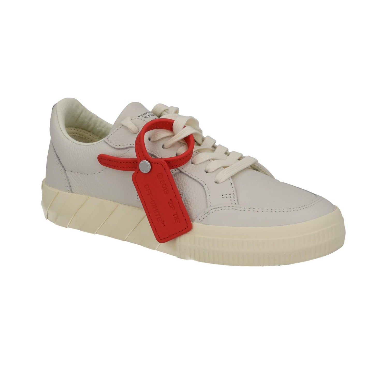 OFF WHITE Trainers Low Vulcanized Lace Sneakers Ecru White EU38 UK5 NEW RRP410