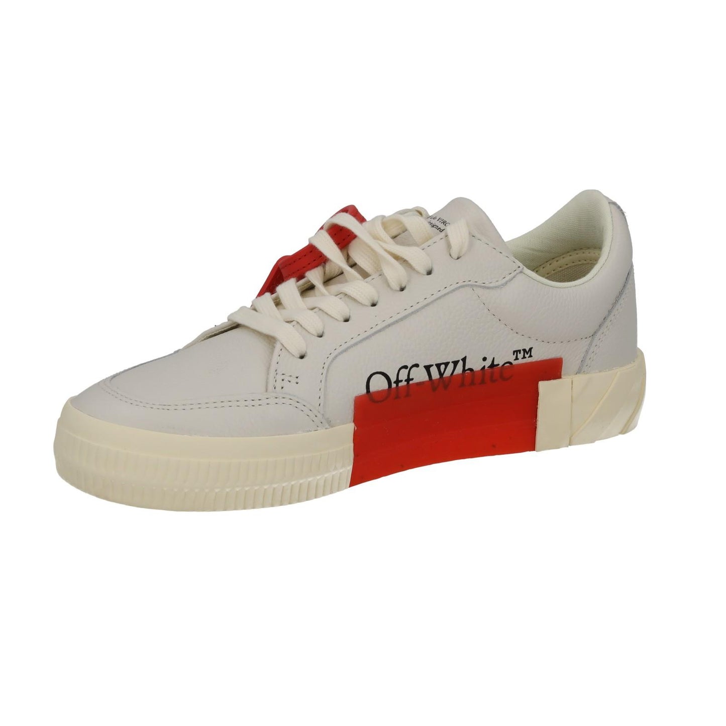 OFF WHITE Trainers Low Vulcanized Lace Sneakers Ecru White EU38 UK5 NEW RRP410