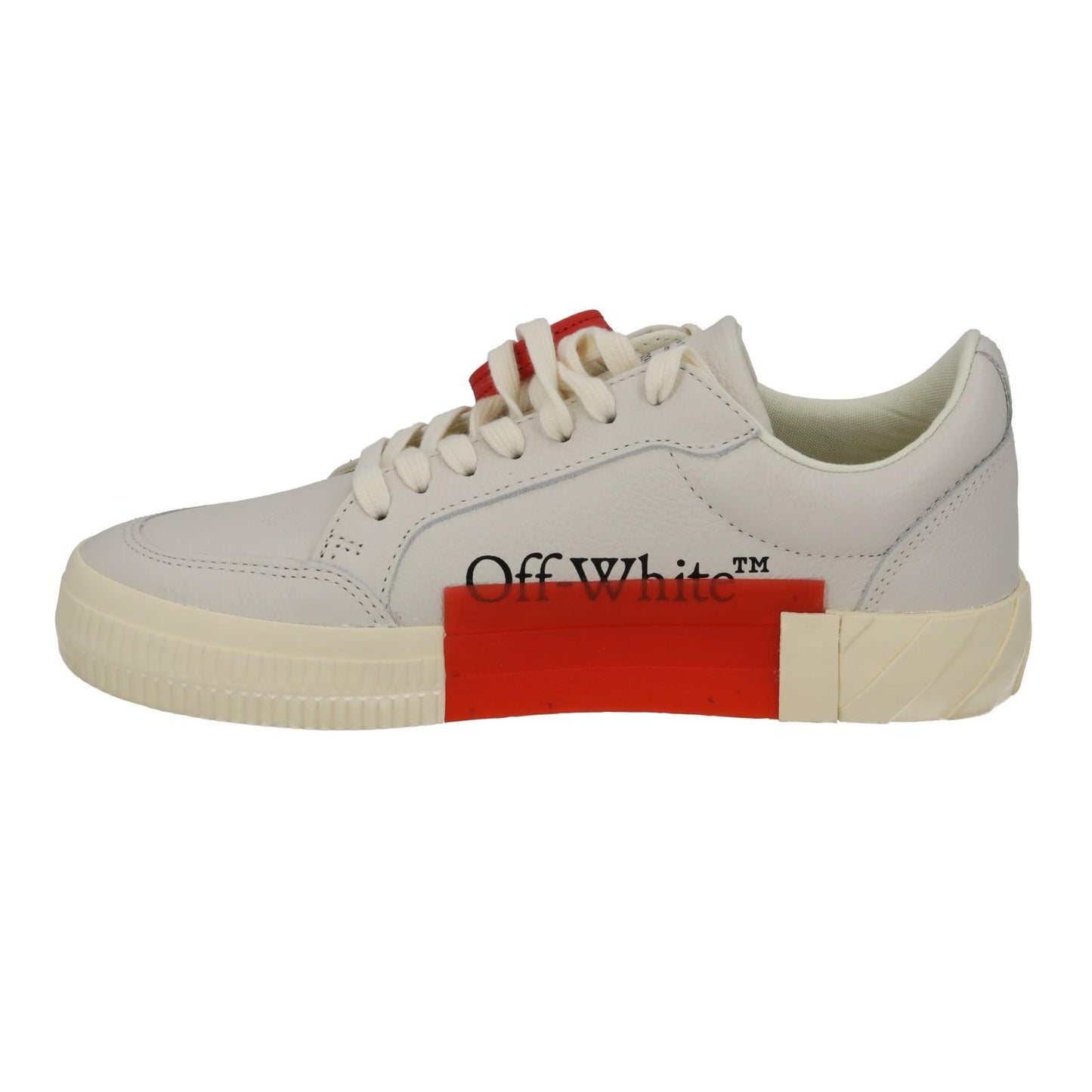 OFF WHITE Trainers Low Vulcanized Lace Sneakers Ecru White EU38 UK5 NEW RRP410