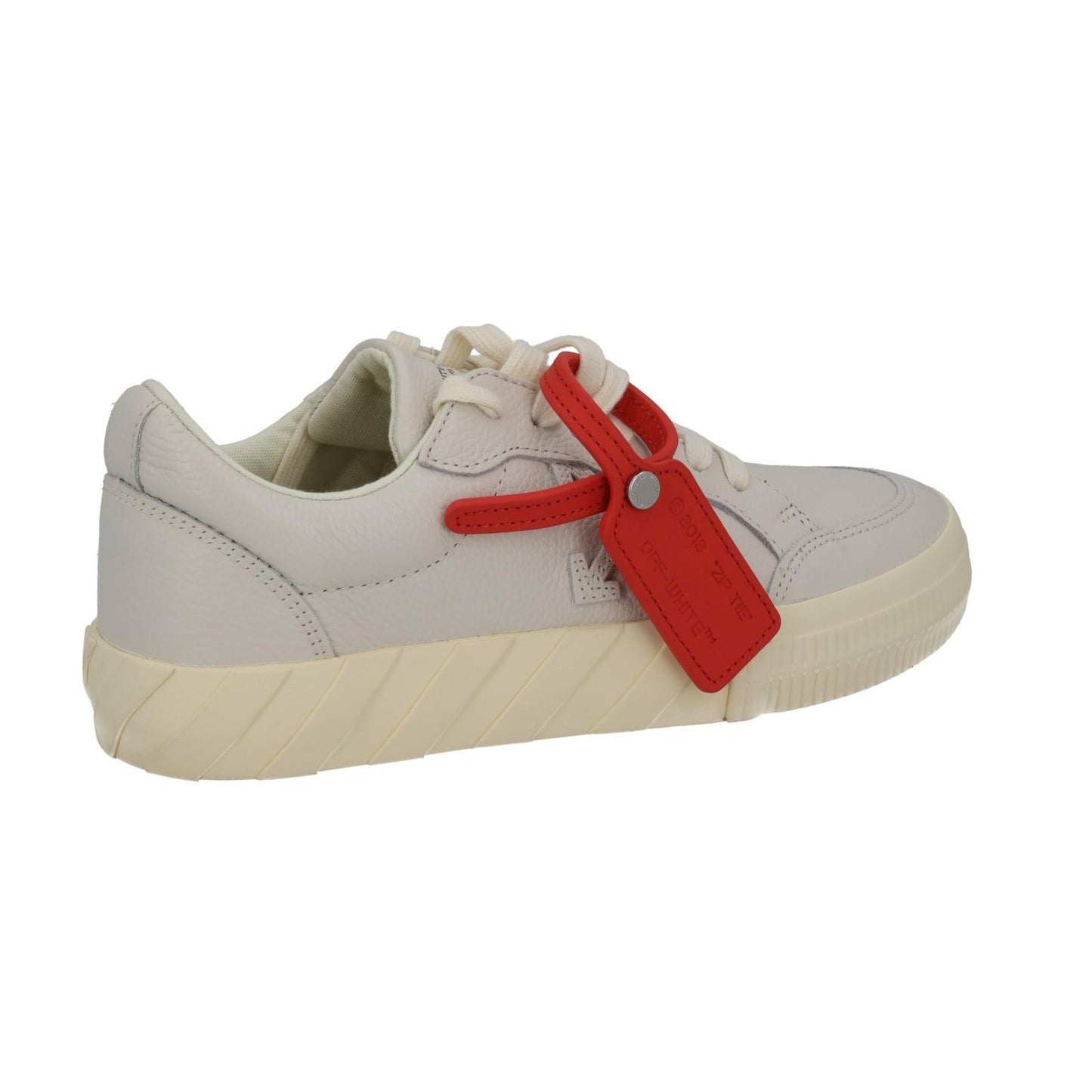 OFF WHITE Trainers Low Vulcanized Lace Sneakers Ecru White EU38 UK5 NEW RRP410