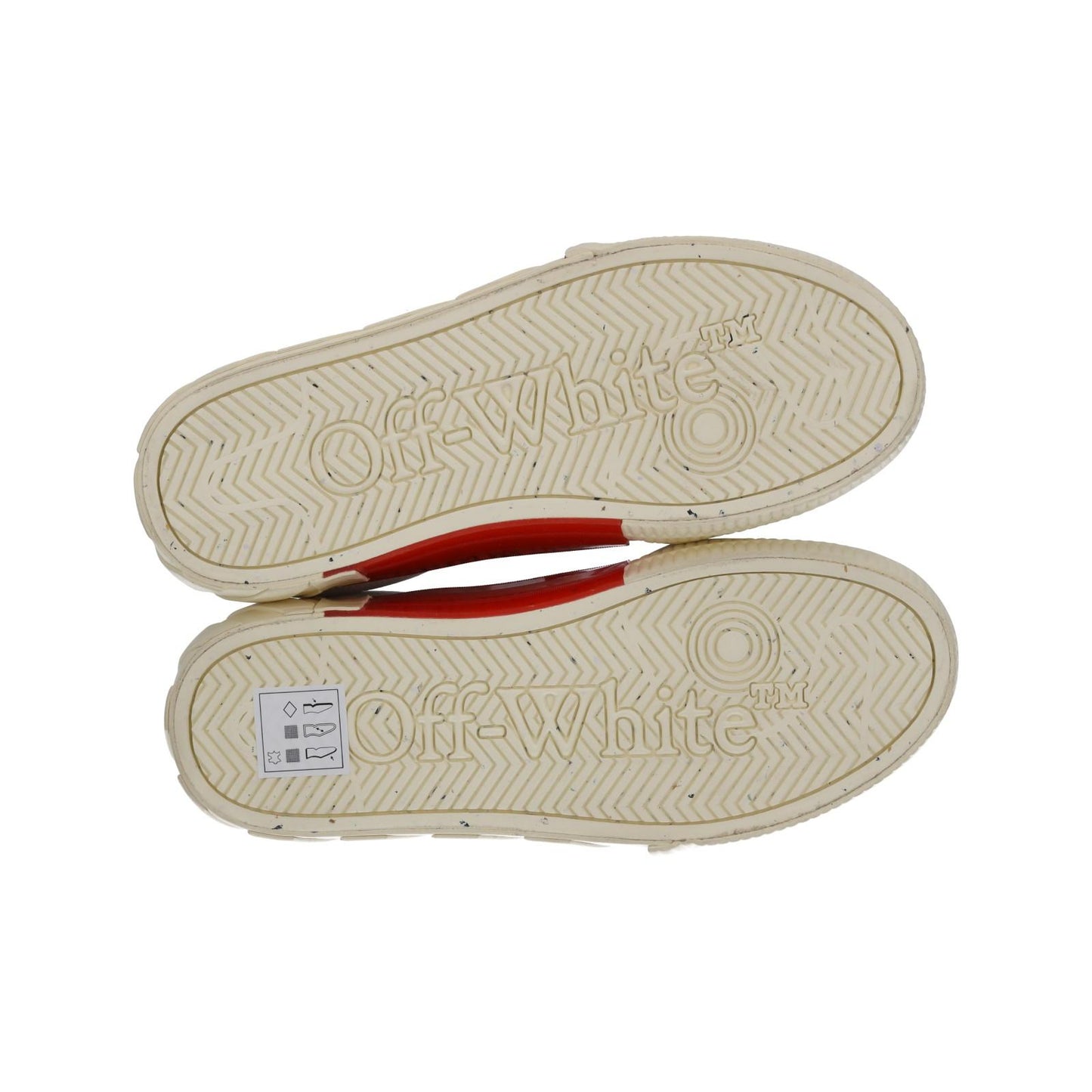 OFF WHITE Trainers Low Vulcanized Lace Sneakers Ecru White EU38 UK5 NEW RRP410