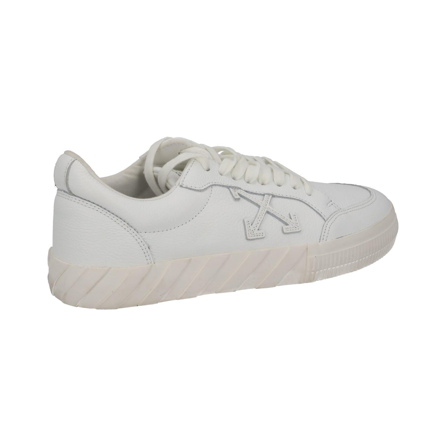 OFF WHITE Trainers Low Vulcanized Lace Up Sneakers White IT42 UK8 NEW RRP390