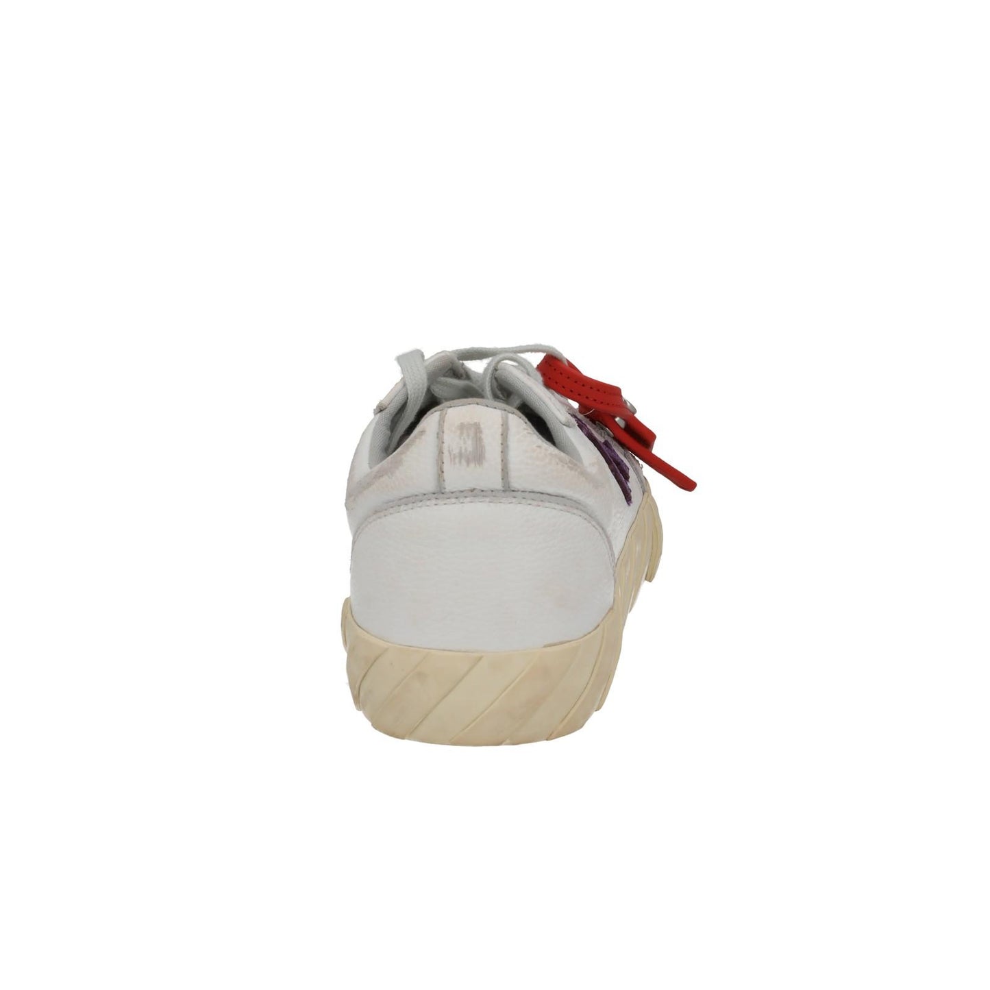 OFF WHITE Trainers Low Vulcanized Distressed White Leather EU41 UK8 NEW RRP440