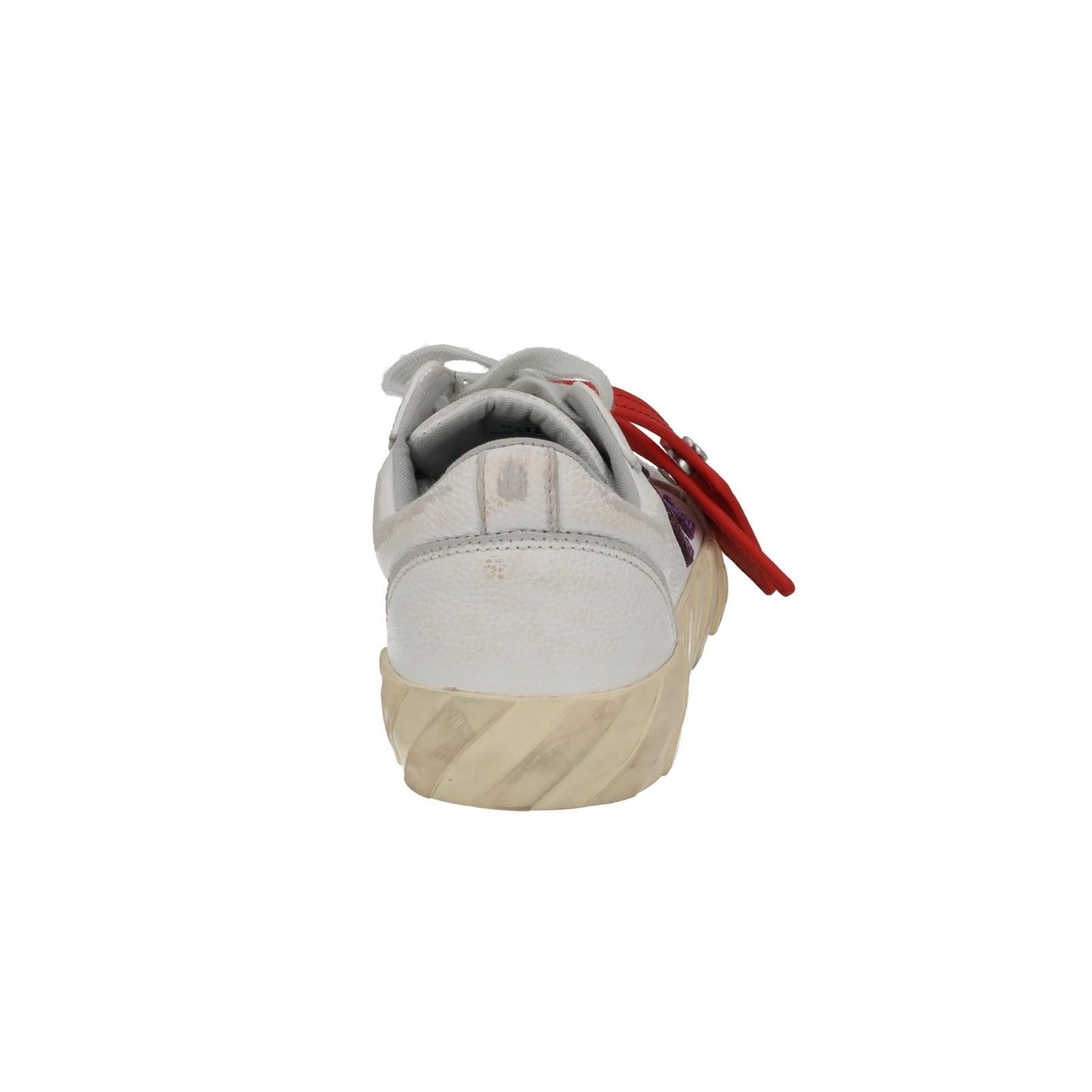 OFF WHITE Trainers Low Vulcanized Distressed White Leather EU38 UK5 NEW RRP440