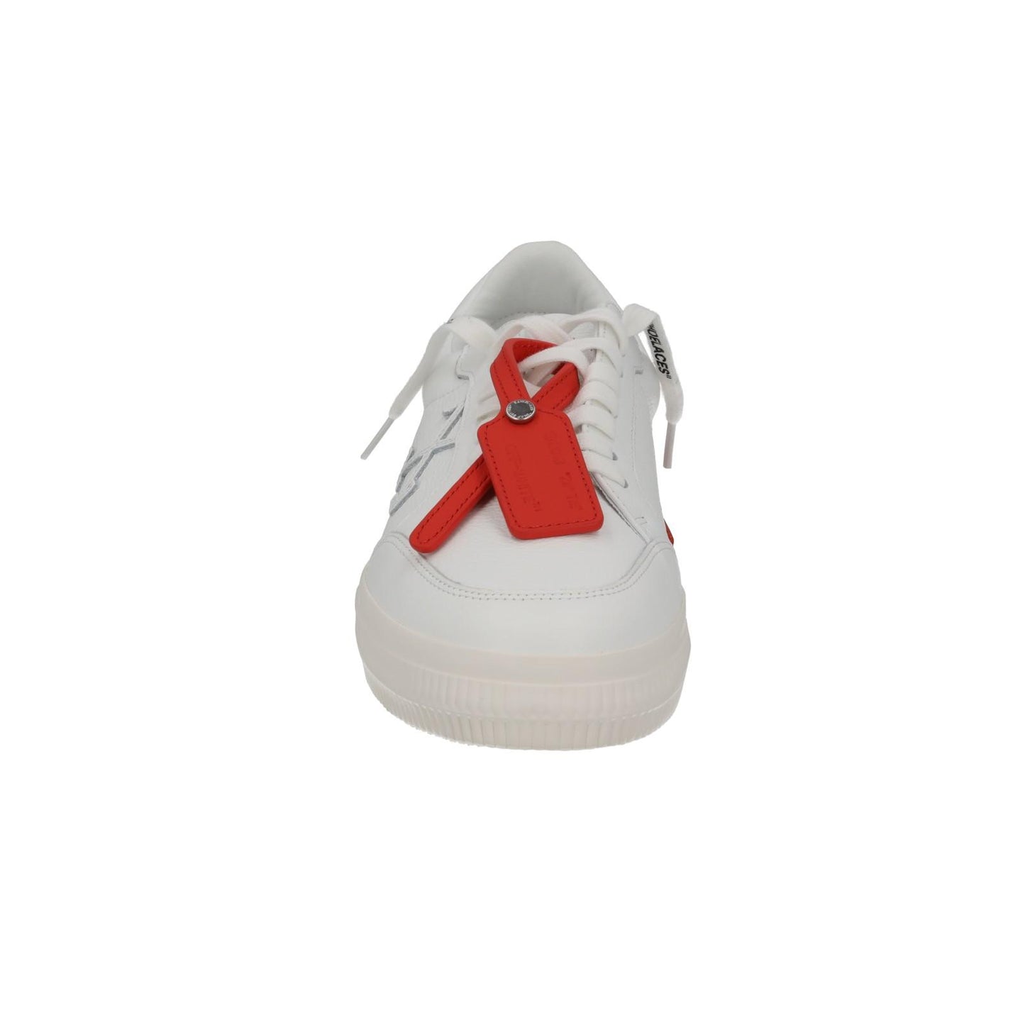 OFF WHITE Trainers Low Vulcanized Leather Lace Up White EU45 UK11 NEW RRP390