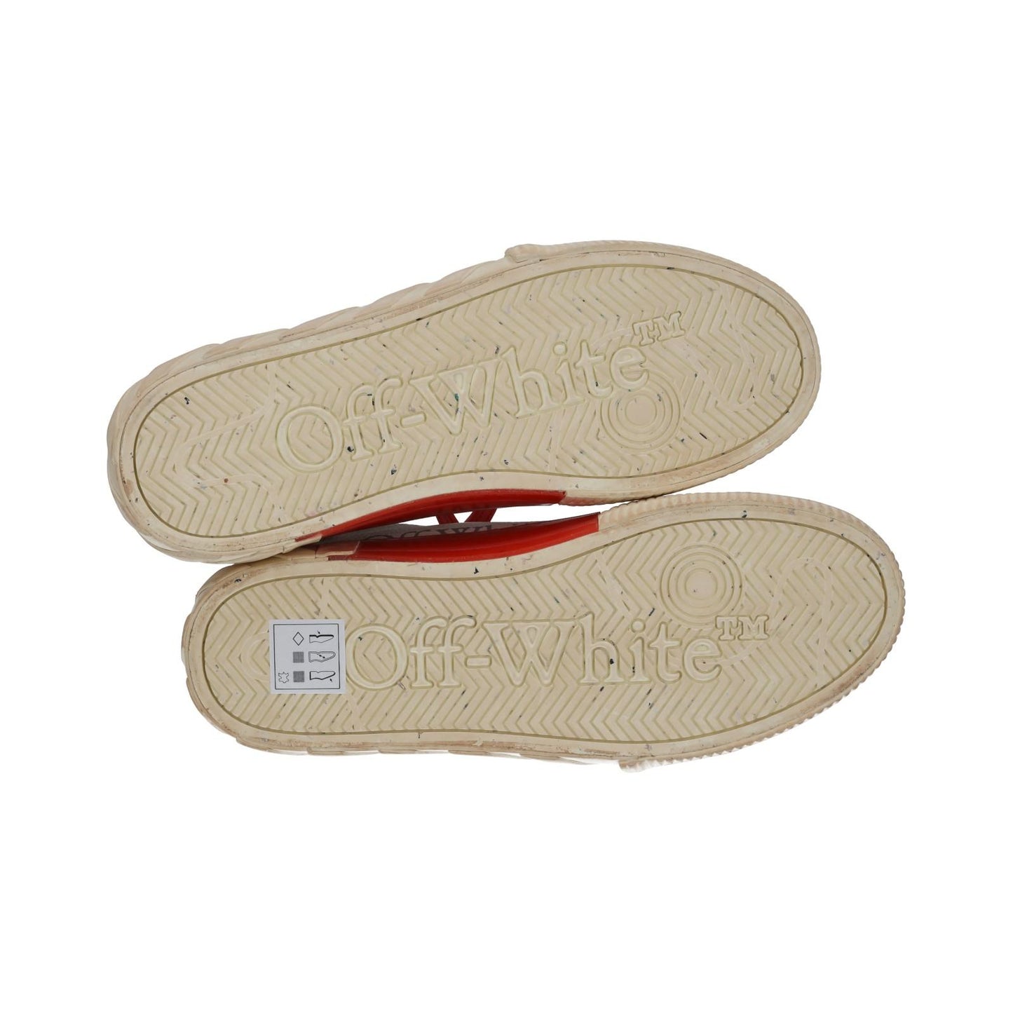 OFF WHITE Trainers Low Vulcanized Distressed White Leather EU42 UK9 NEW RRP440