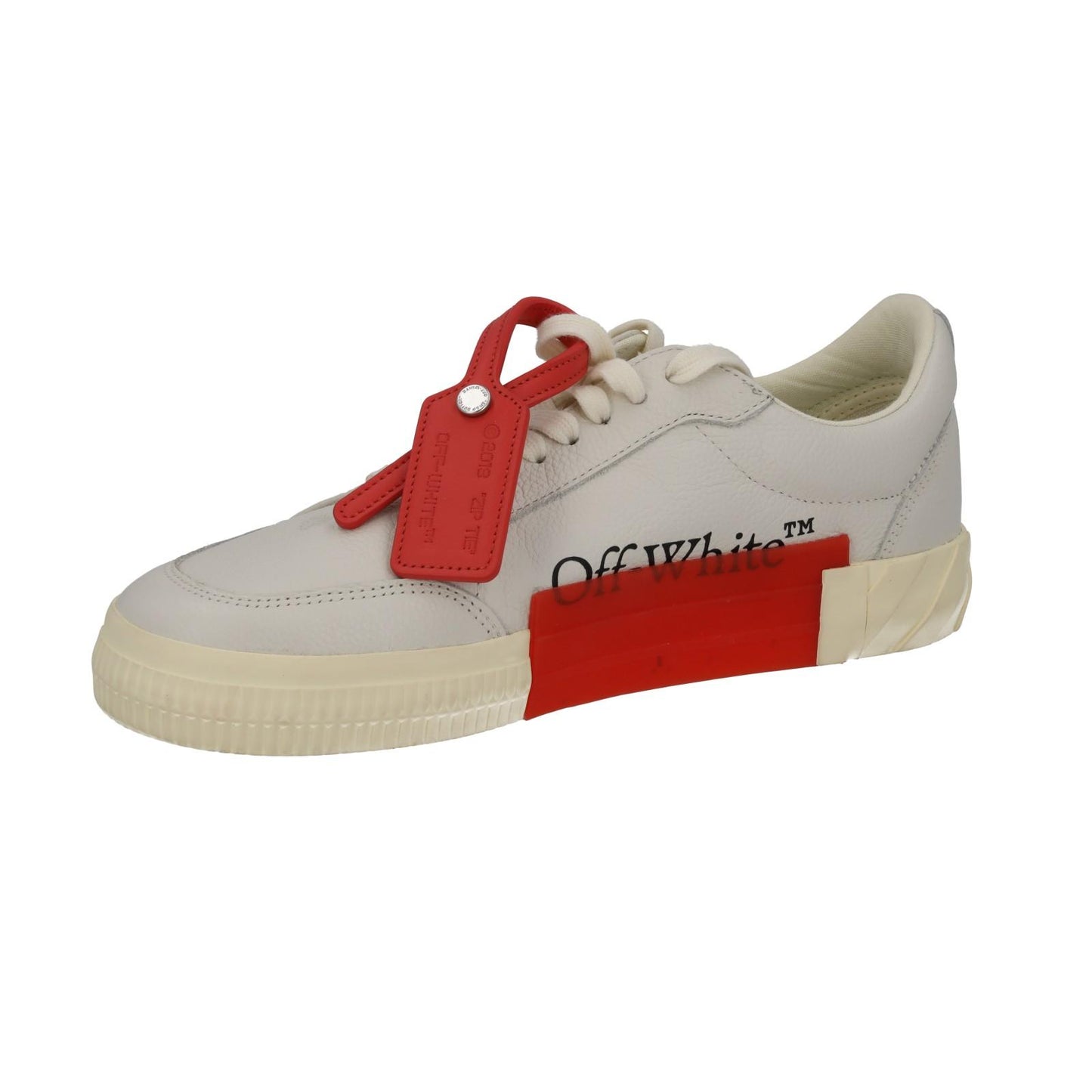 OFF WHITE Trainers Low Vulcanized Lace Sneakers Ecru White EU41 UK8 NEW RRP410