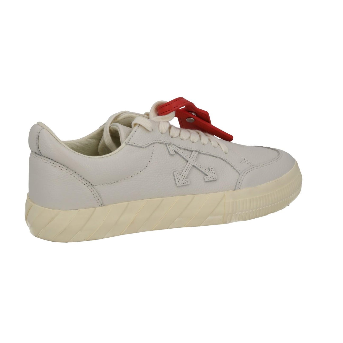 OFF WHITE Trainers Low Vulcanized Lace Sneakers Ecru White EU41 UK8 NEW RRP410