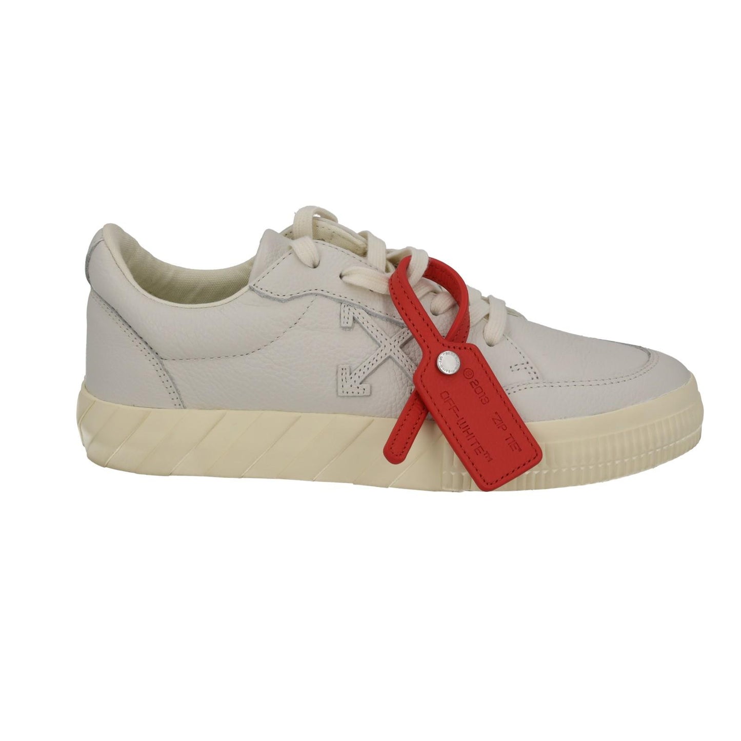 OFF WHITE Trainers Low Vulcanized Lace Sneakers Ecru White EU39 UK6 NEW RRP410