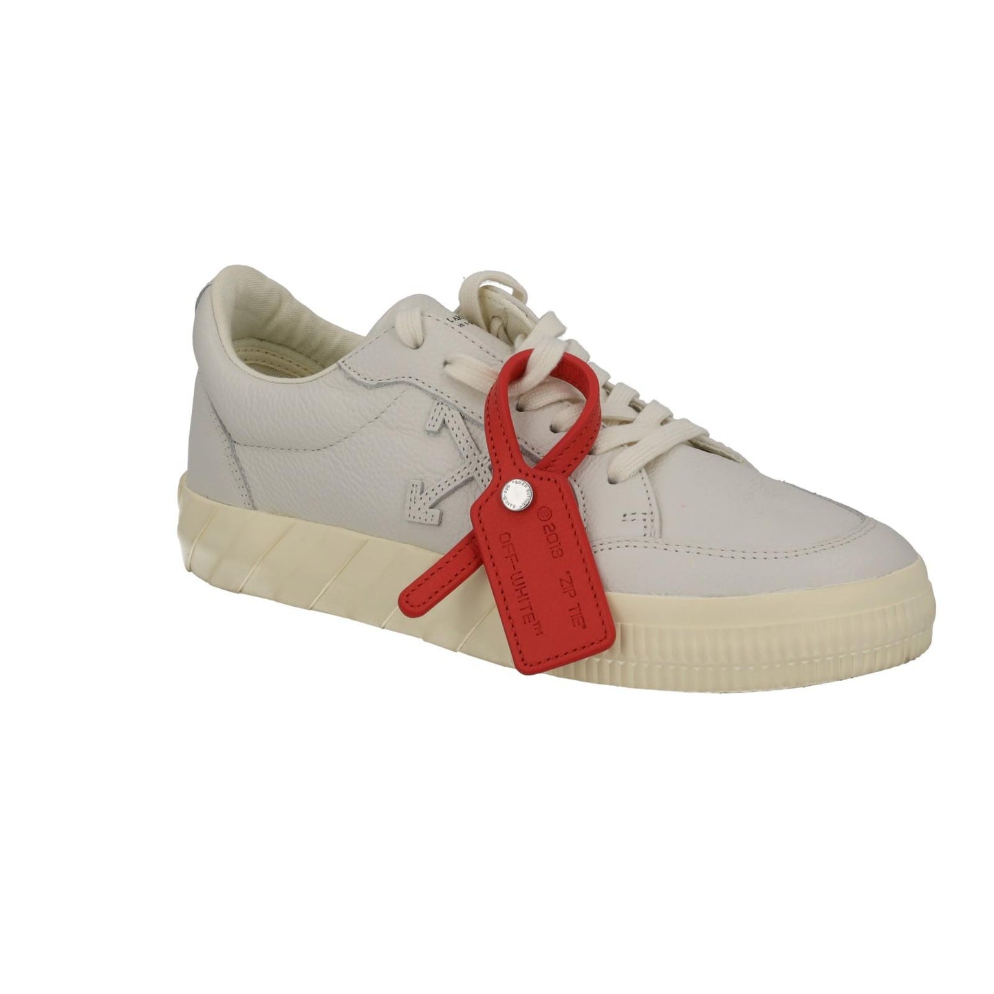OFF WHITE Trainers Low Vulcanized Lace Sneakers Ecru White EU39 UK6 NEW RRP410