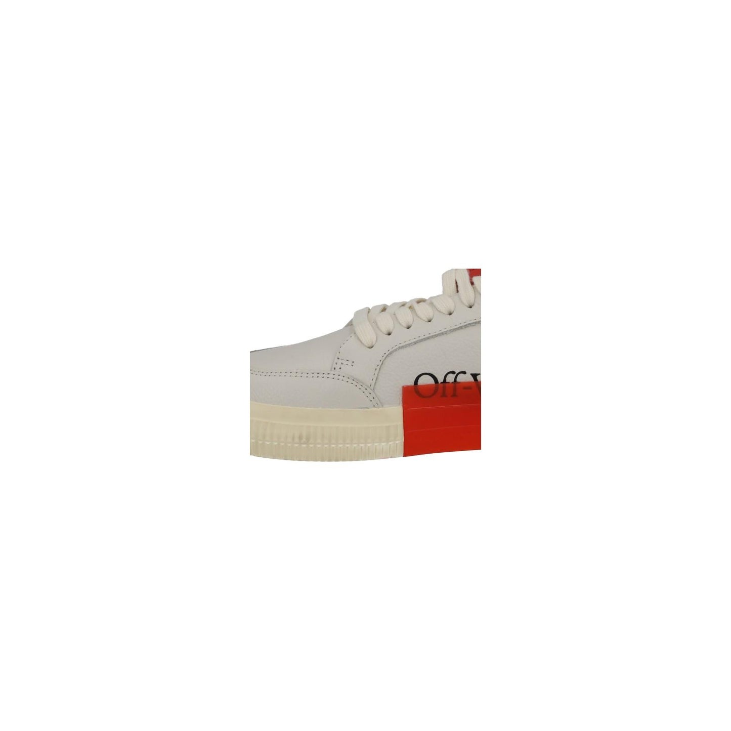 OFF WHITE Trainers Low Vulcanized Lace Up Sneakers Ecru White UK8 NEW RRP410