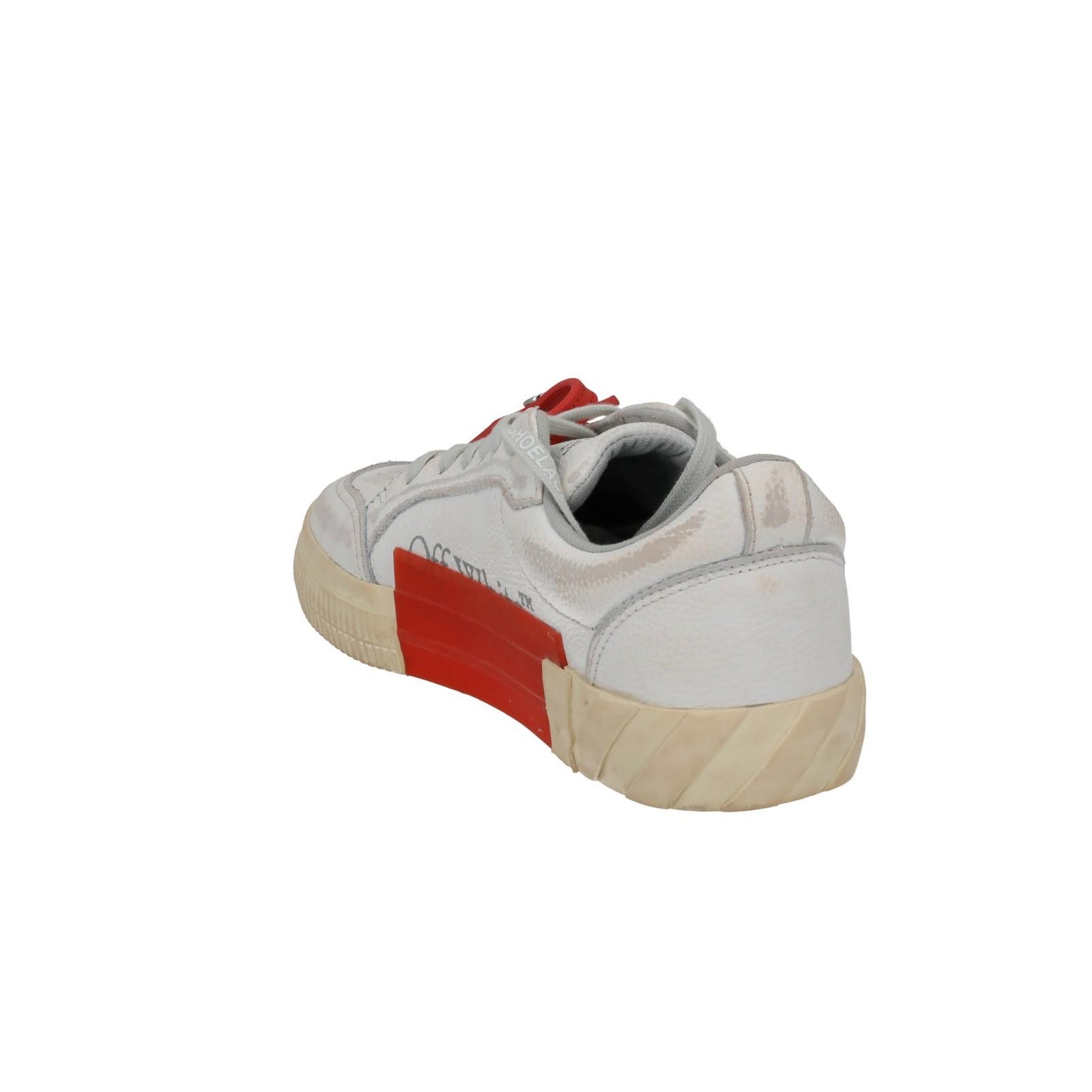 OFF WHITE Trainers Low Vulcanized Distressed White Leather EU36 UK3 NEW RRP440