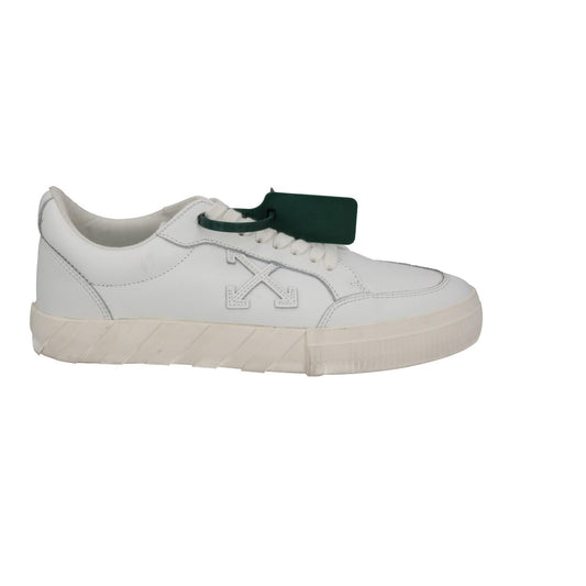 OFF WHITE Trainers Low Vulcanized Lace Up Sneakers White IT41 UK7 NEW RRP390