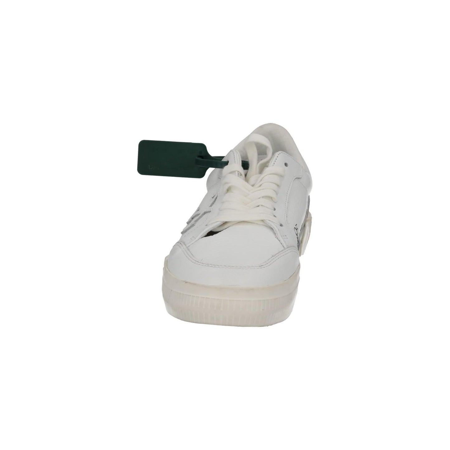 OFF WHITE Trainers Low Vulcanized Lace Up Sneakers White UK7 NEW RRP390