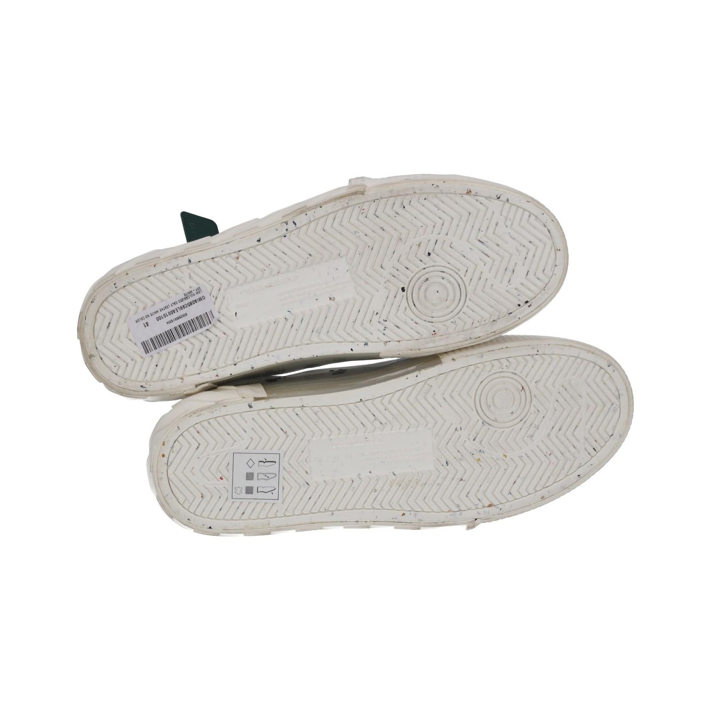 OFF WHITE Trainers Low Vulcanized Lace Up Sneakers White UK7 NEW RRP390