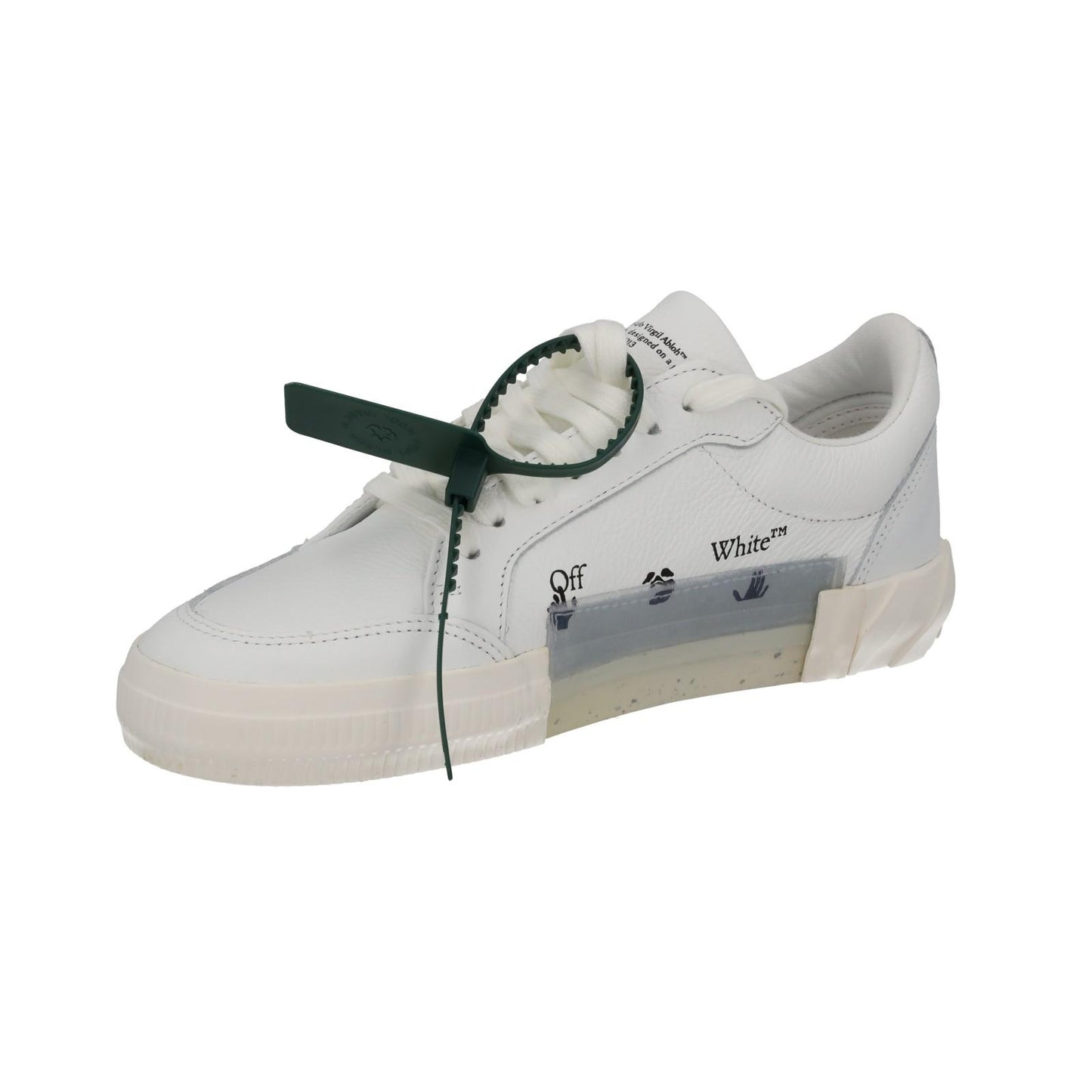 OFF WHITE Trainers Low Vulcanized White Leather Lace Up IT39 UK5 NEW RRP390