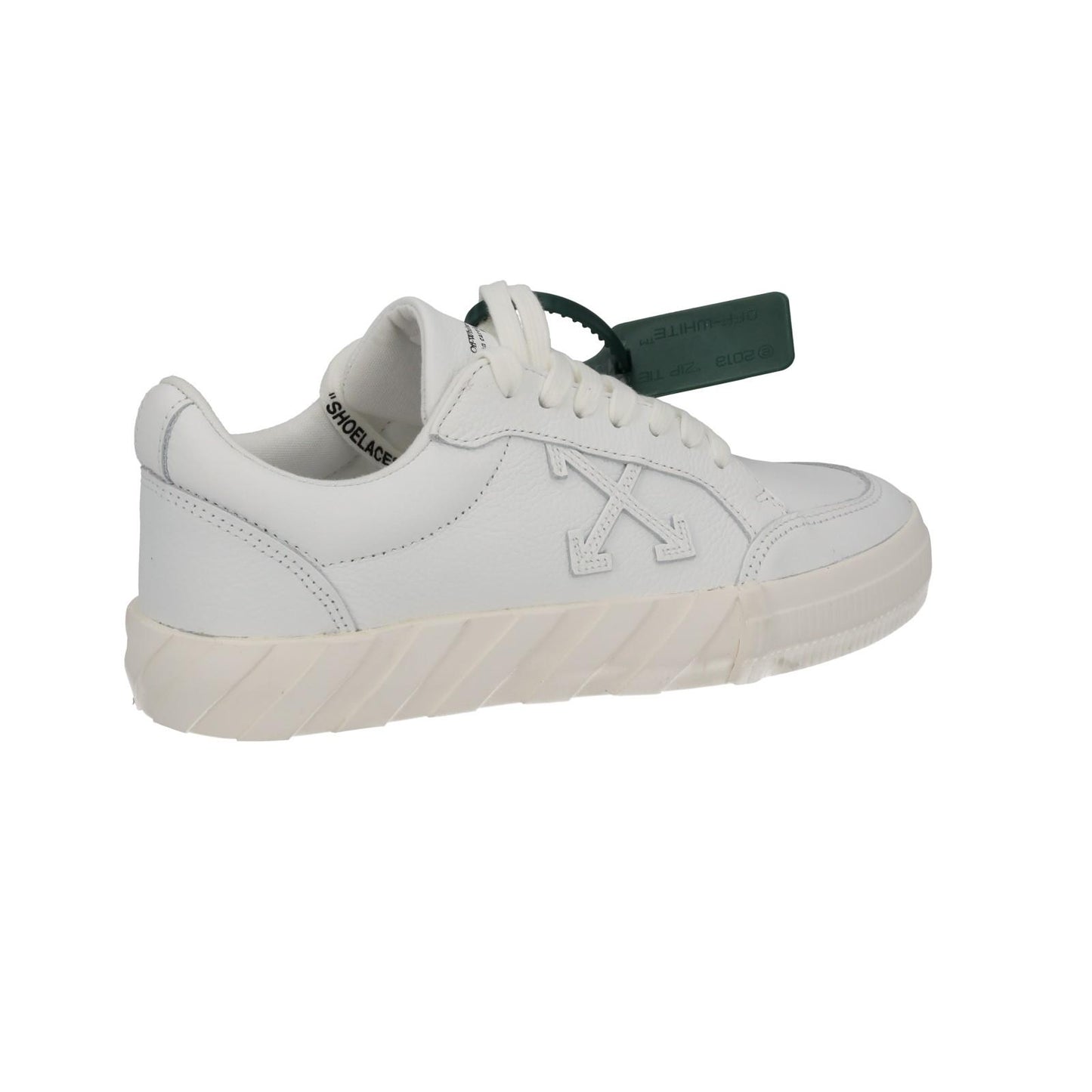 OFF WHITE Trainers Low Vulcanized White Leather Lace Up IT39 UK5 NEW RRP390